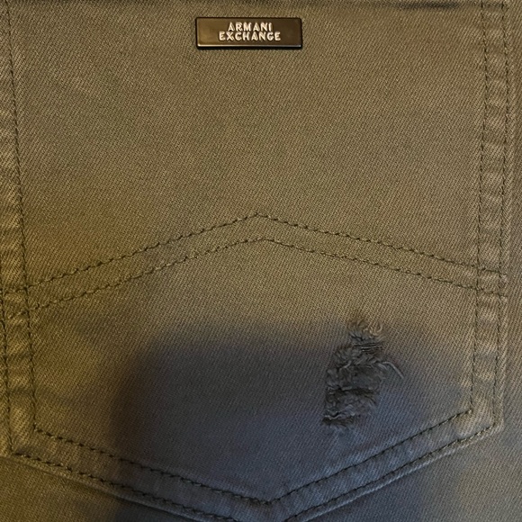 NEW!!! Armani Exchange J14 skinny jeans in olive green size 31. - Picture 11 of 12